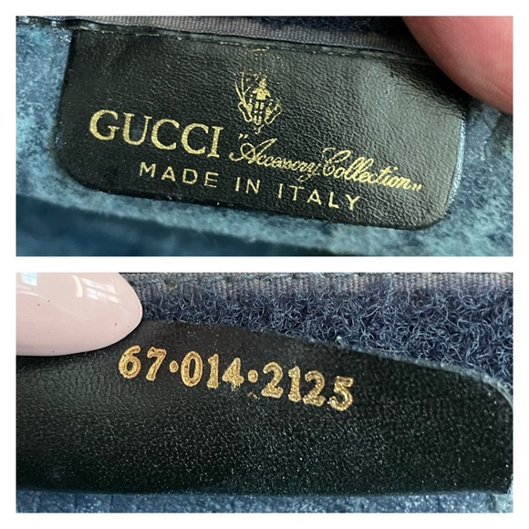 Gucci GG Navy Monogram Crossbody Pouch w/ auth cert - Picture 8 of 13